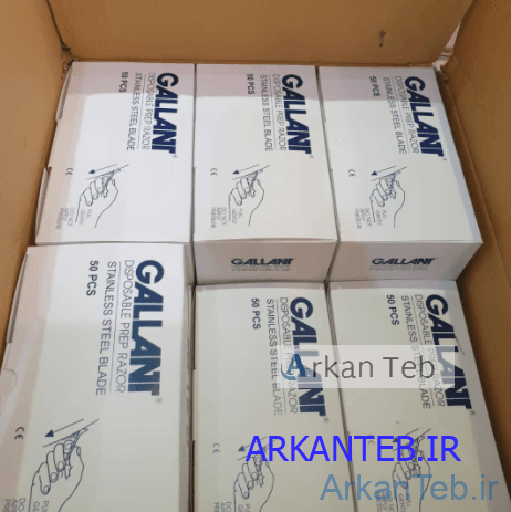 تصویر یک کارتن تیغ بدن تراش گالانت