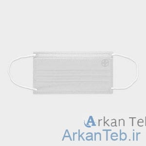 ماسک ساده خاکستری