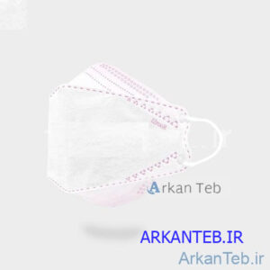 ماسک سه بعدی سفید صورتی