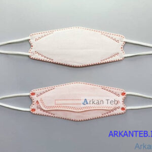ماسک سه بعدی سفید نارنجی