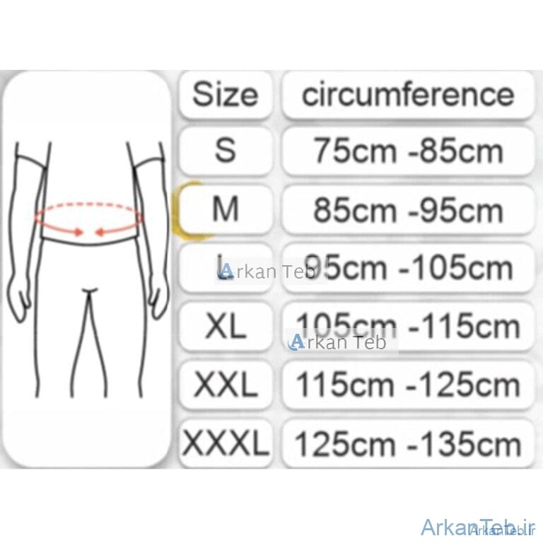 کرست کمر با کش دوبل کد 4013(سماطب پاکان )ارکان طب