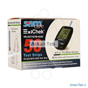 نوار تست قند خون اکسی چک (Exichek) بسته 50 عددی