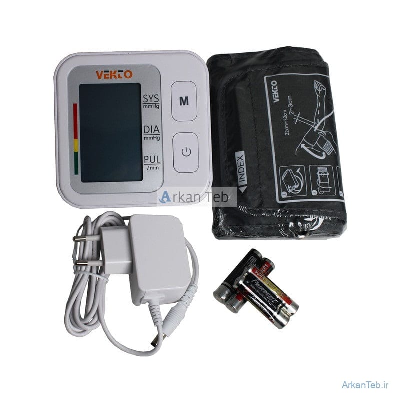 فشارسنج بازويی 566 وکتو سخنگو همراه با آداپتور و باتری ارکان طب