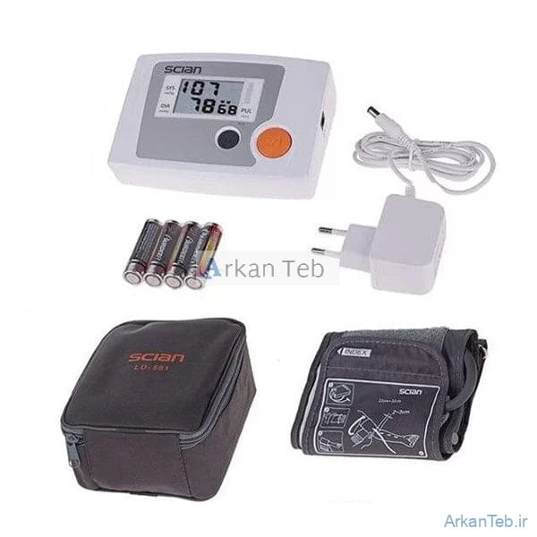 فشارسنج بازويی 581وکتو همراه با آداپتور و باتری ارکان طب