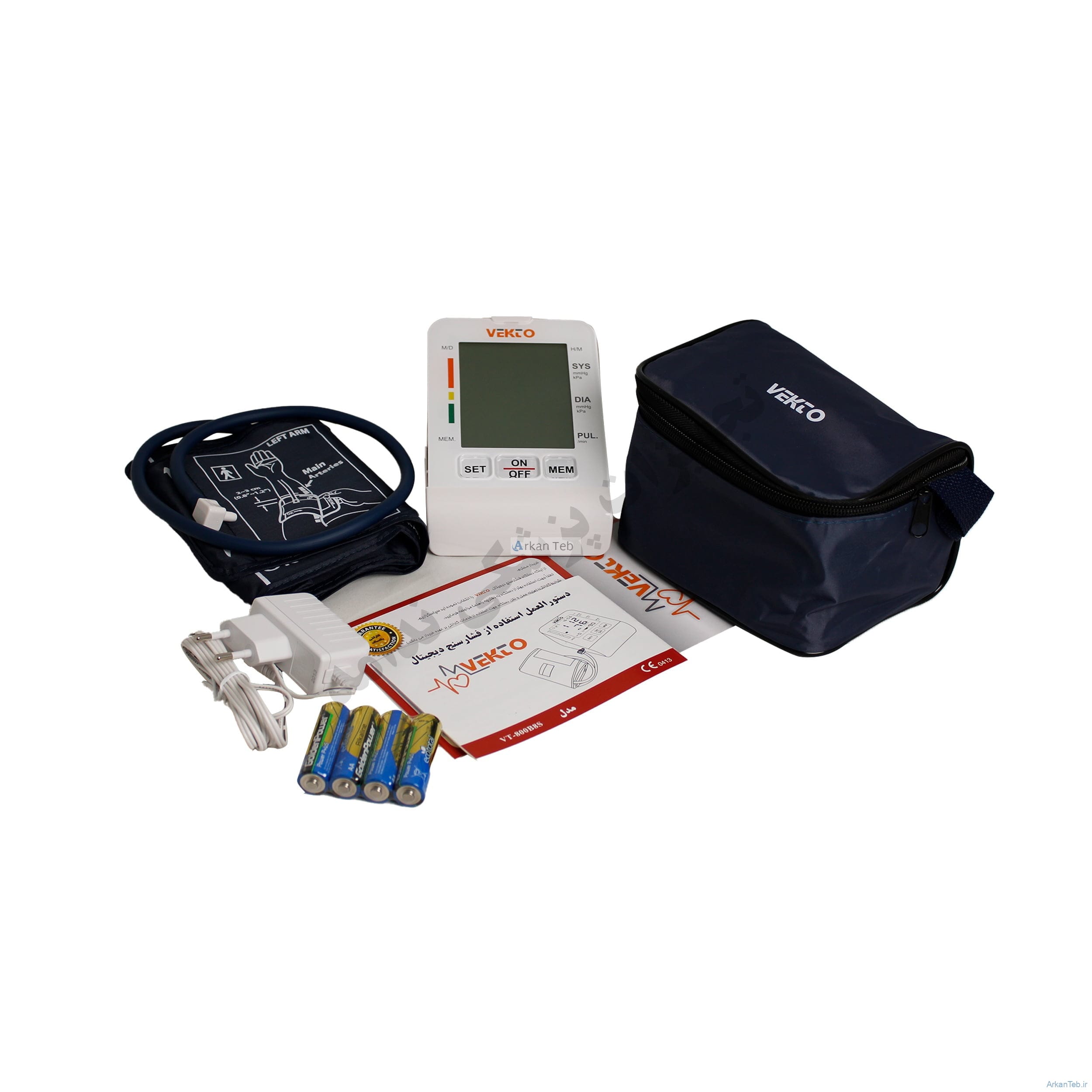 فشارسنج بازويی وکتو مدل 800B8 S بدون ترمومتر ارکان طب