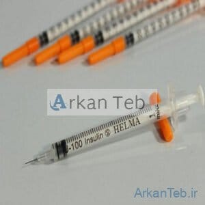 سرنگ انسولین یونی بادی عددی حلماطب ارکان طب