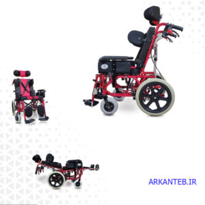 ویلچر برانکاردی آلومینیومی ارکان طب