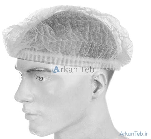 کلاه آکاردئونی سفید ارکان طب