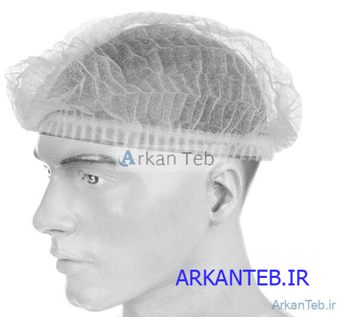کلاه آکاردئونی سفید ارکان طب