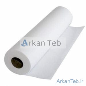 رول ملحفه عرض 80 پارچه 38 گرم بافتینه رنگ سفید ارکان طب
