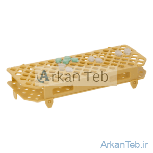 جا لوله ای پلاستیکی اپندورف 100 خانه با کد گذاری