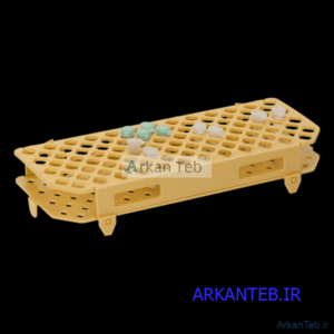جا لوله ای پلاستیکی اپندورف 100 خانه با کد گذاری