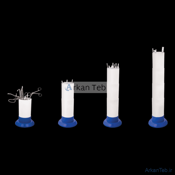 جار شستشوی استوانه ای پالستیکی مدل S ارتفاع 46 cm