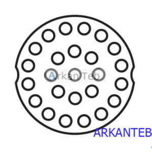نگهدارنده داخلی بیوجار 25 حفره با قطر 12 mm