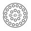نگهدارنده داخلی بیوجار 25 حفره با قطر 12 mm