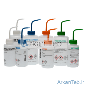 پی ست 1000 ml با درب و نازل یکپارچه لیبل دار