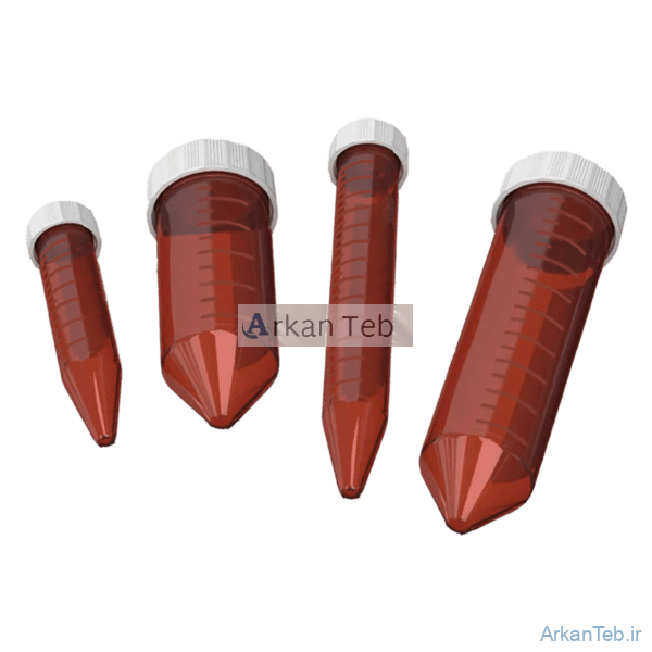 لوله مخروطی کهربایی 50ml بسته 50 عددی