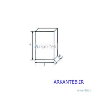 جار شیشه ای مکعبی با ابعاد 150×100×100 mm با لبه سمباده ای