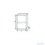 جار شیشه ای مکعبی با ابعاد 180×130×180 mm لبه سمباده ای