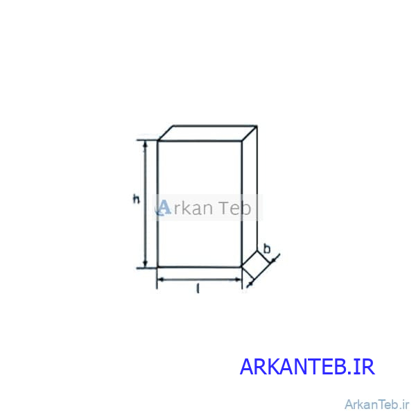 جار شیشه ای مکعبی با ابعاد 200×100×100 mm لبه سمباده ای