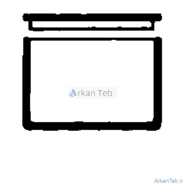 جای رنگ آمیزی دو تکه با دسته استیل مدل 00762500001