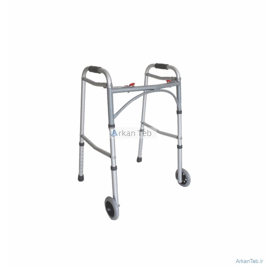 واکر تاشو چرخ دار پین دار ارکان طب