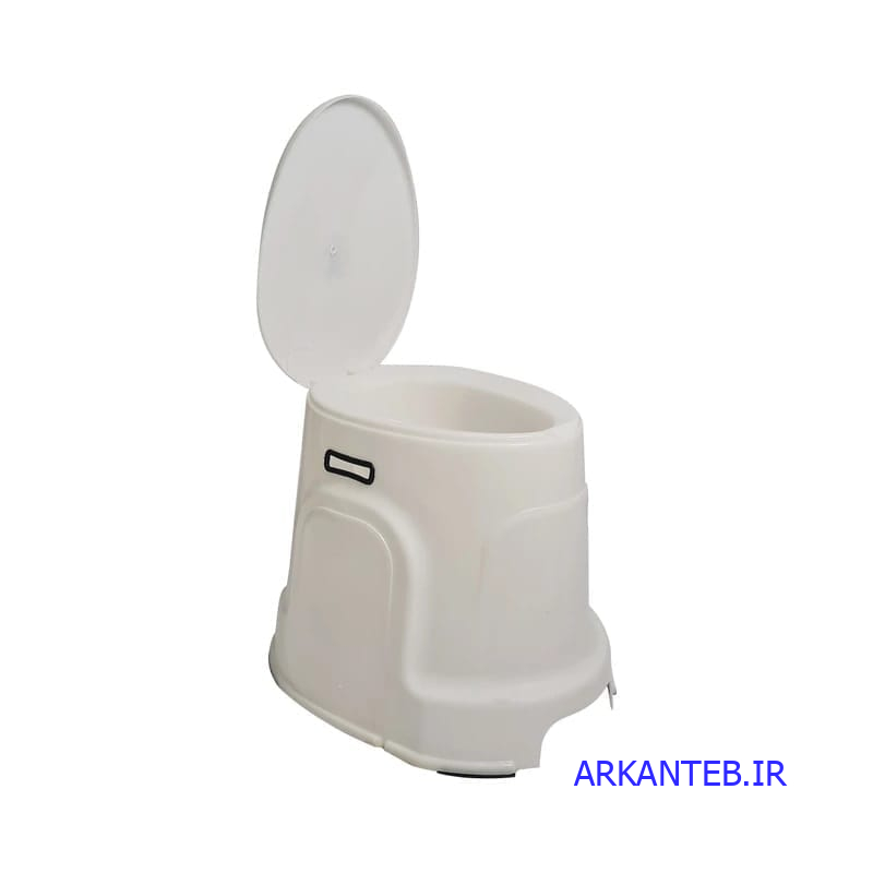 توالت پلاستیکی دور بسته مدل صحرا کد 208 سفید ارکان طب