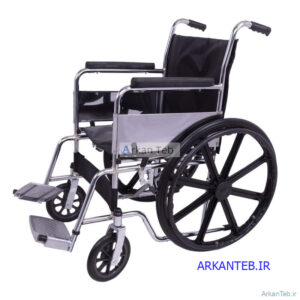ویلچر کروم با چرخ توپر سروپیکرتوس کد 399301_ارکان طب