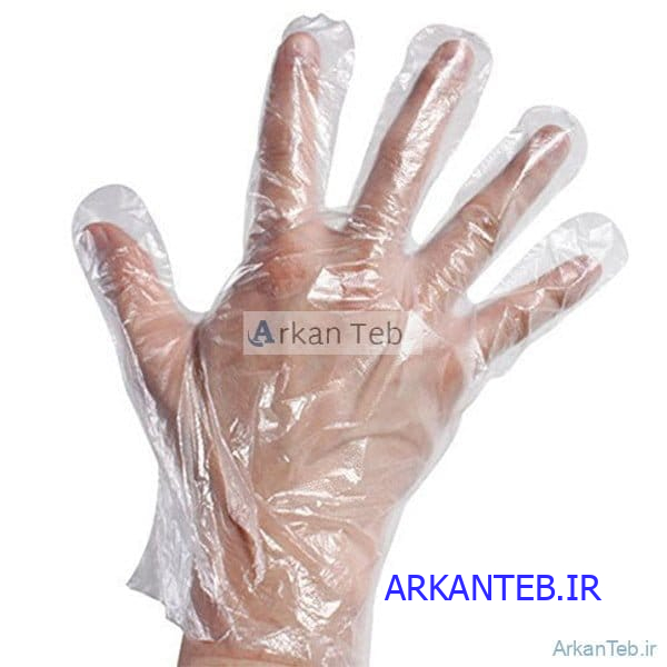 دستکش نایلونی یکبار مصرف ارکان طب