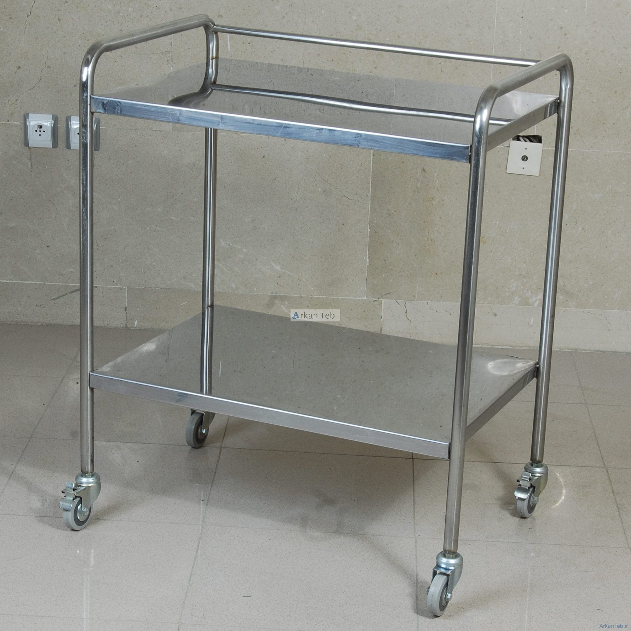 ترالی استیل حمل دارو پالس ویژن