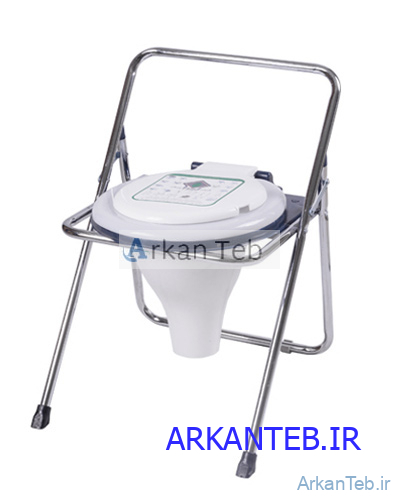 توالت تاشو لوکس گالوانیزه سروپیکرتوس با قیف کوتاه_ارکان طب
