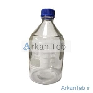 شیشه در پیچ دار با روکش پلاستیکی 2000 میلی لیتر ارکان طب