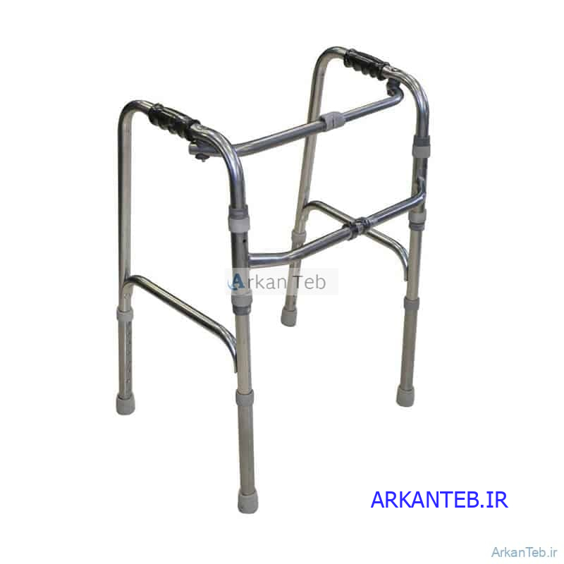 واکر آلومینیوم نقره ای تاشو بدون چرخ ترکیبی S