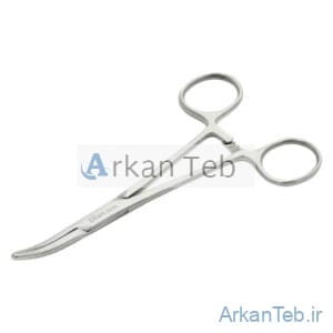 پنس هموستات سر کج ارکان طب