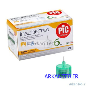 سرسوزن PiC سایز 6 میلی متری بسته 100 عددی ارکان طب