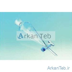 قیف جداکننده با شیر شیشه ای غیر مدرج 2000 میلی لیتر برند PIP ارکان طب