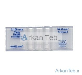 لام نئوبار با درجه بندی مشبک دو گانه مطابق Fuchs_Rosenthal برند PIP ارکان طب