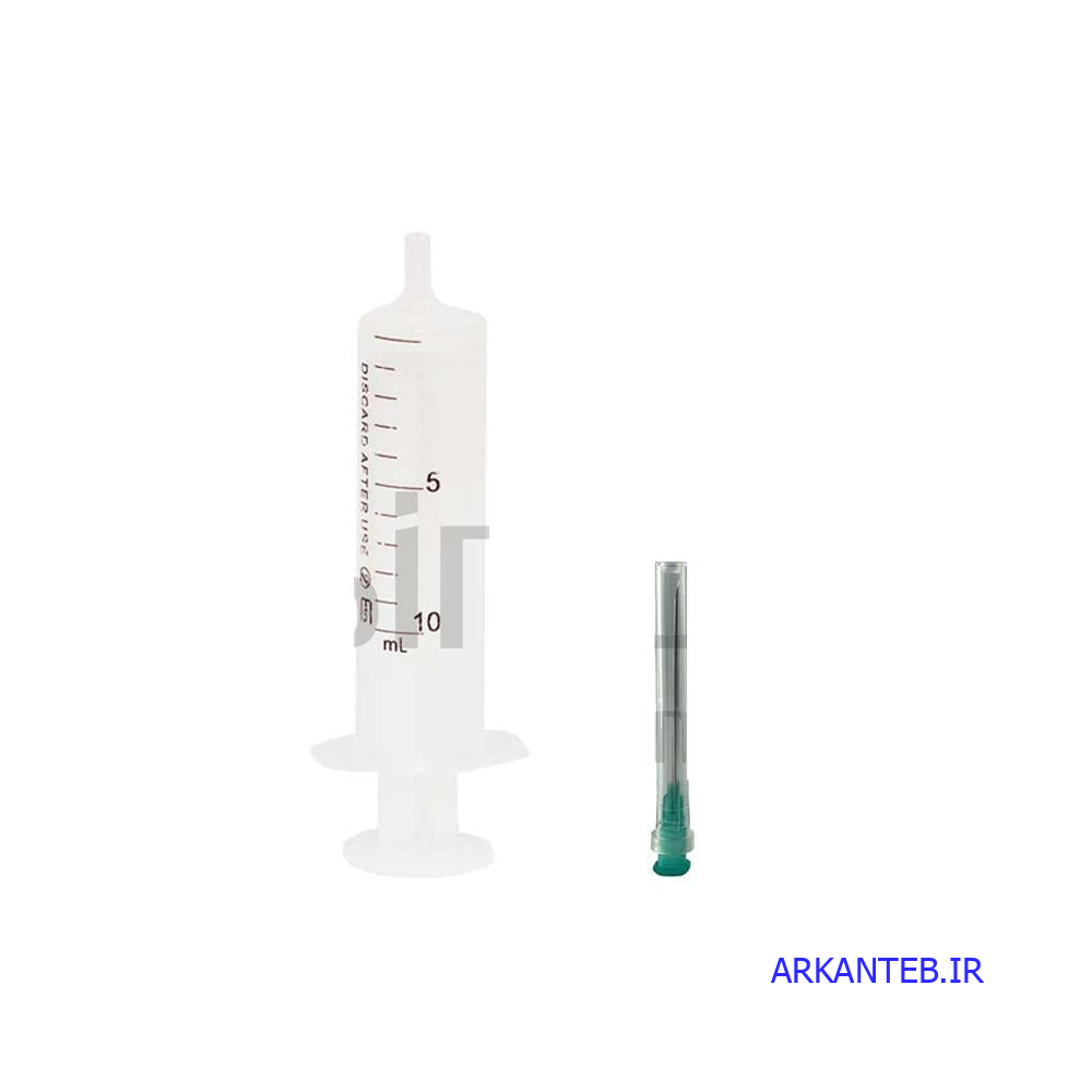 سرنگ 10 سی سی (دوقطعه) لوئراسلیپ مینا ارکان طب