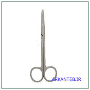 قیچی جراحی متز 14 سانت سر صاف استیل ارکان طب