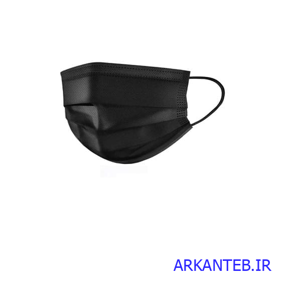 ماسک سه لایه کشدار مشکی ارتو طب
