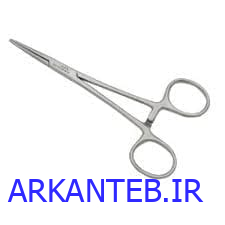پنس هموستات سر صاف استیل 16 سانت ارکان طب