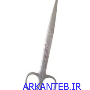قیچی جراحی دو سر تیز 16 سانت استیل ارکان طب