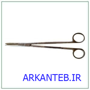 قیچی جراحی متز 16 سانت سر صاف استیل ارکان طب