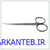 قیچی جراحی متز 14 سانت سر کج استیل ارکان طب