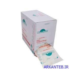 دستکش استریل جراحی بدون پودر نواسافت 6.5 ارکان طب