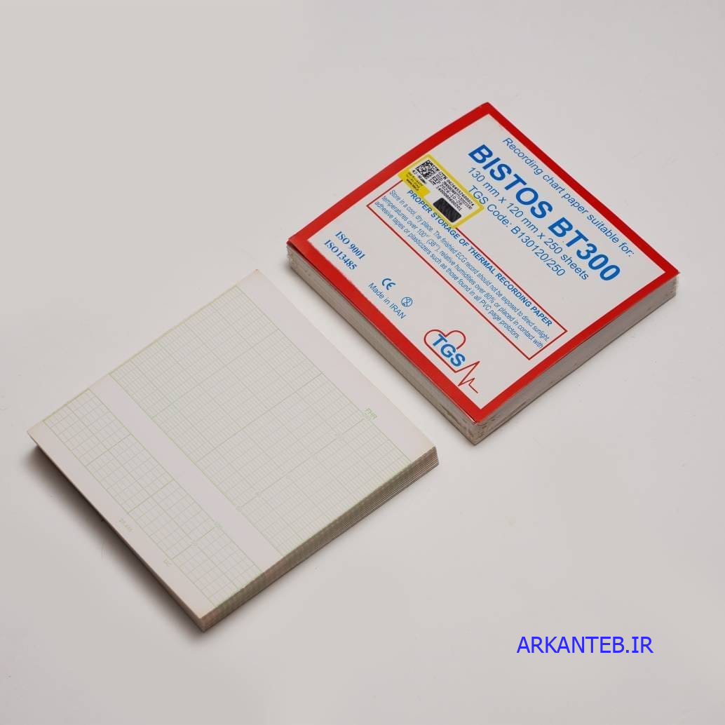 کاغذ فتال مانیتورینگ بیستوس کتابی سایز 12در13 سانت ارکان طب