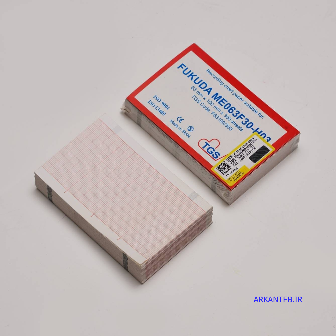 کاغذ کتابی نوار قلب فوکودا سانت برند TGS ارکان طب