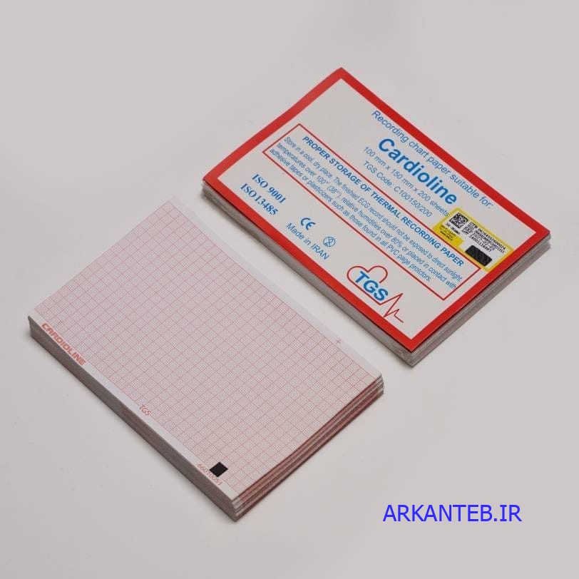 کاغذ کتابی نوار قلب کاردیولاین ارکان طب