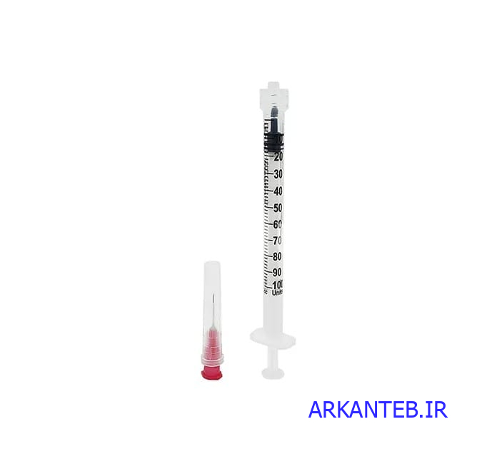 سرنگ انسولین سرسوزن جدا ارکان طب