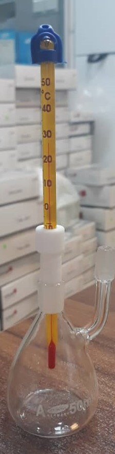 پیکنومتر ترمومتردار کالیبره گواهی تکی برند OMSONS ارکان طب